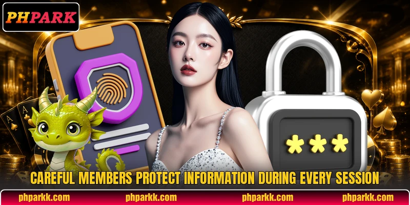 Careful members protect information during every session
