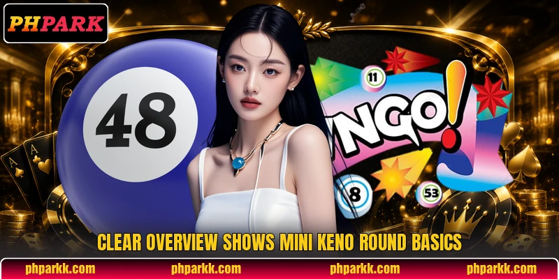 Clear overview shows Mini Keno round basics