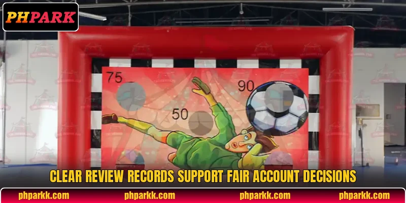 Clear review records support fair account decisions Clear review records support fair account decisions