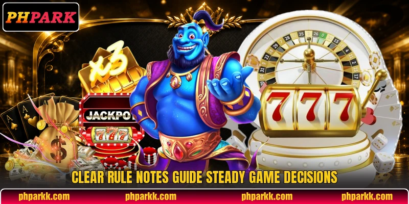 Clear rule notes guide steady game decisions