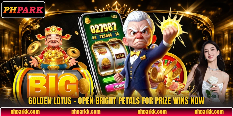 Golden Lotus - Open Bright Petals For Prize Wins Now
