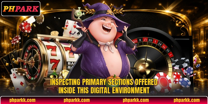 Inspecting primary sections offered inside this digital environment