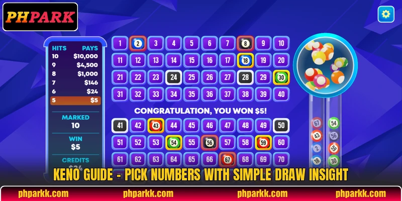 Keno Guide - Pick Numbers With Simple Draw Insight