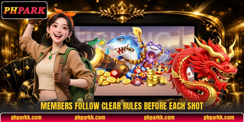 Members follow clear rules before each shot