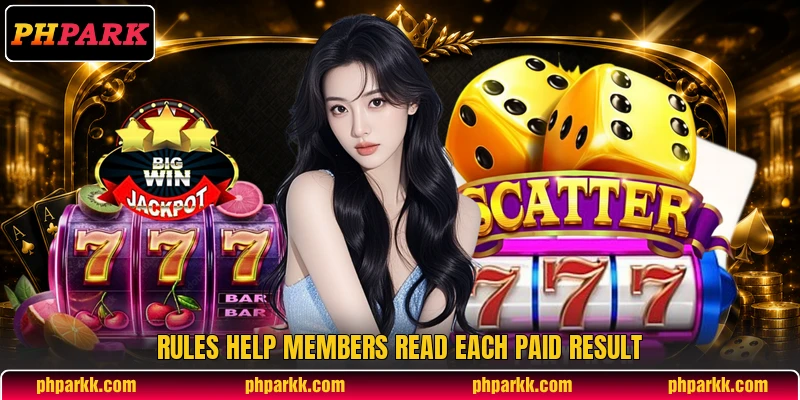 Rules help members read each paid result
