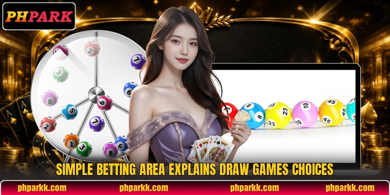 Simple betting area explains Draw Games choices