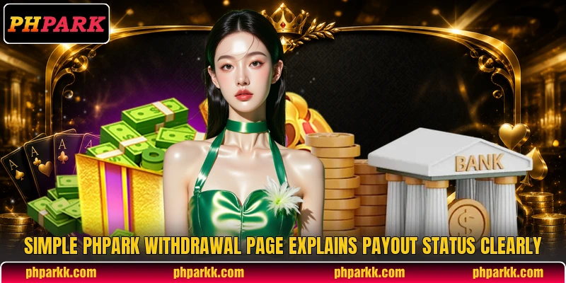 Simple PHPARK withdrawal page explains payout status clearly Simple PHPARK withdrawal page explains payout status clearly