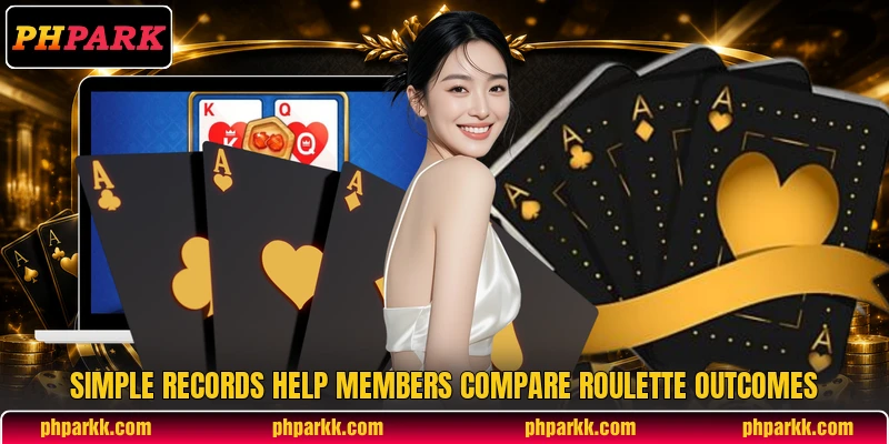 Simple records help members compare roulette outcomes