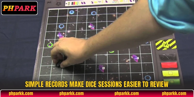 Simple records make dice sessions easier to review