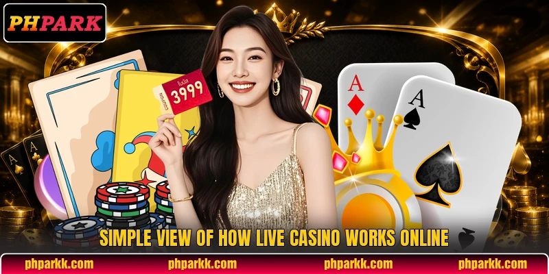 Simple view of how live casino works online Simple view of how live casino works online