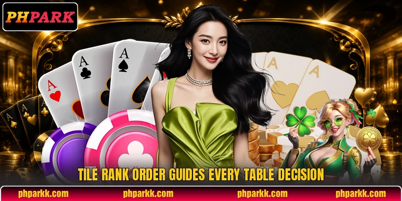 Tile rank order guides every table decision Tile rank order guides every table decision